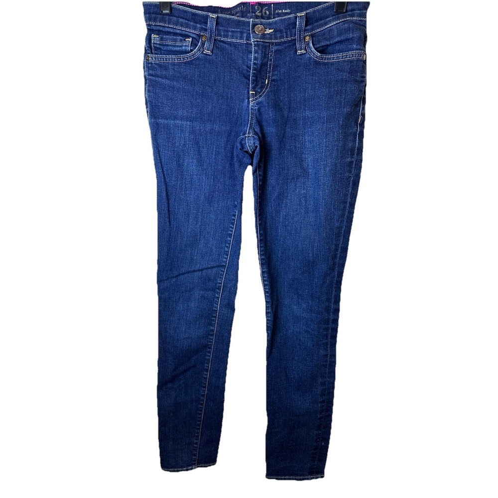 Kate Spade Broome Street Jeans Women's 26 Play Hooky Straight Blue Denim